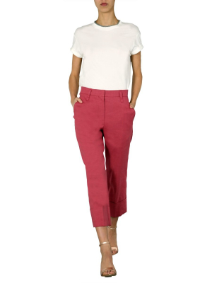 Brunello Cucinelli Cropped Cigarette Trousers