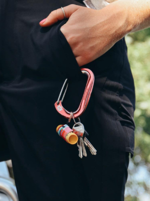 Navy Stipe Lip Balm Holder