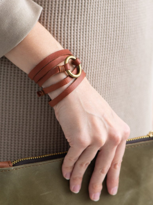 Dark Brown Lola Leather Bracelet