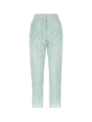 Dolce & Gabbana High-waisted Lace Pants