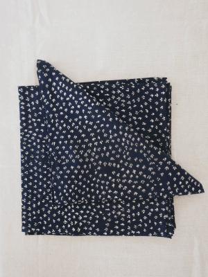 Napkins In Scrub Print Cotton - Set Of Four