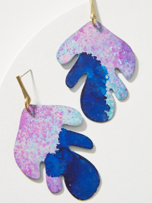 Sibilia Tie-dyed Leaf Drop Earrings