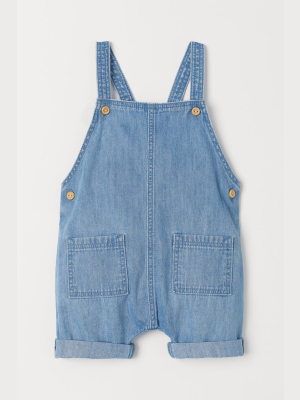 Denim Overall Shorts