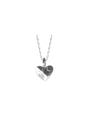 Tiny Faceted Heart Necklace