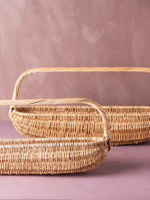 Wicker Gathering Basket