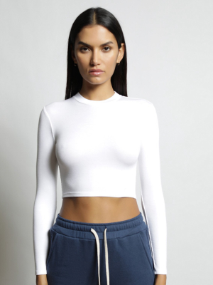 Mackay Rib Cropped Long Sleeve Tee