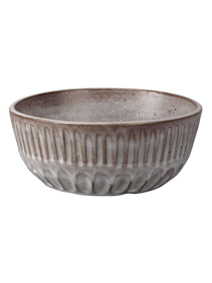 Cradle Bowl In Grey Ceramic