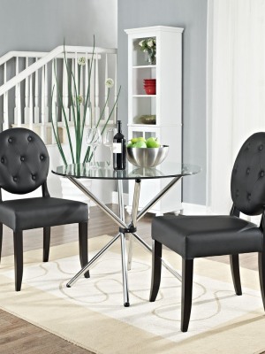 Stud Black Dining Side Chair Set Of 2