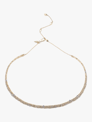 Spike Accented Choker Necklace