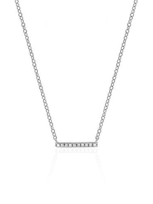 Mini Diamond Bar Necklace