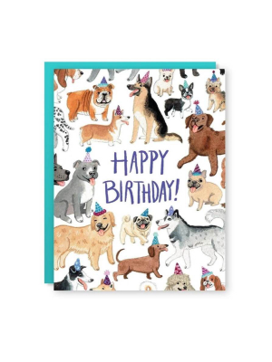 Cactus Club Birthday Dogs Card