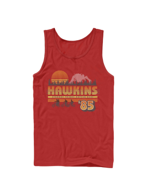 Men's Stranger Things Retro Hawkins Bikers Tank Top