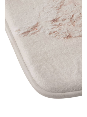 Ingrid Beddoes Beach Champagne Memory Foam Bath Mat Pink - Deny Designs