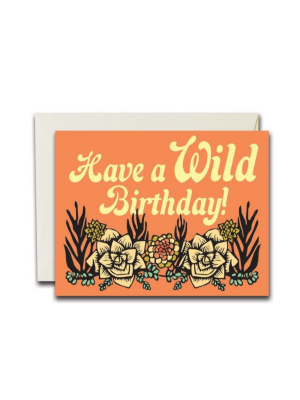 Wild Birthday Succulents Card