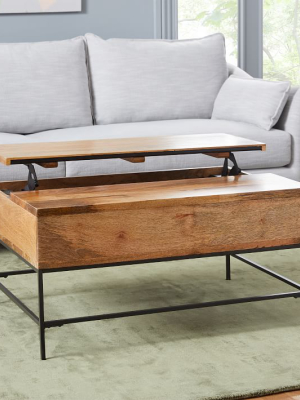 Industrial Storage Pop-up Coffee Table