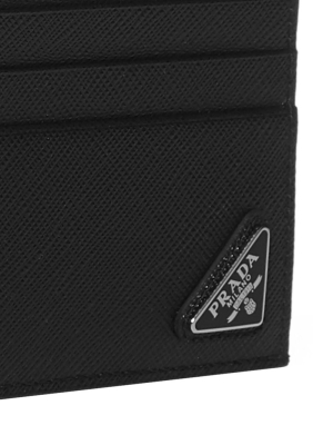 Prada Logo Plaque Cardholder