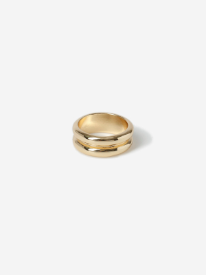 **ribbed Band Ring