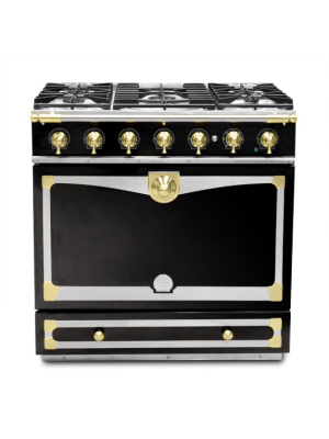 La Cornue Cornufé 90 Albertine Range, Gloss Black