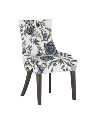 English Arm Chair Tar Shaded Floral Blue - Threshold™