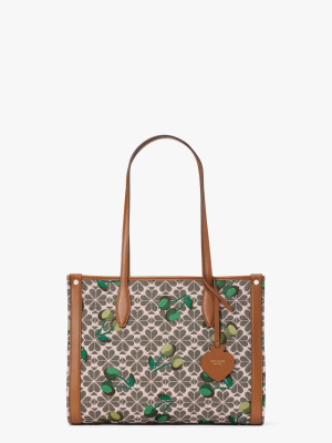 Spade Flower Jacquard Market Cherry Medium Tote