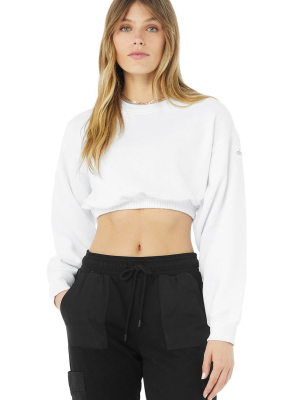 Devotion Crew Neck Pullover - White