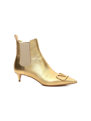 Valentino Garavani Metallic Leather Boots