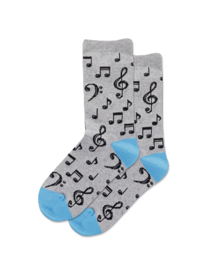 Kid's Musical Notes Crew Socks