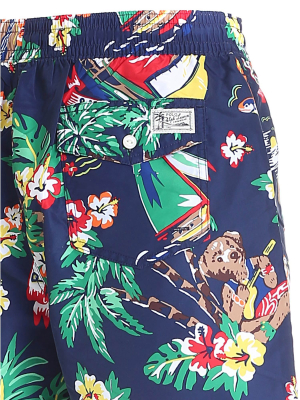 Polo Ralph Lauren Tropical Logo Print Swim Shorts