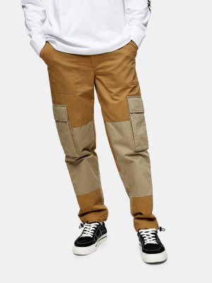 Khaki Belted Cargo Pants