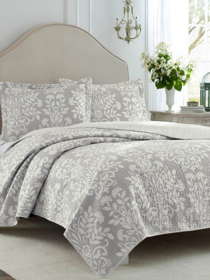 Gray Rowland Quilt Set - Laura Ashley