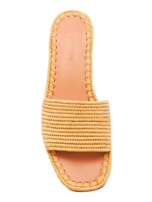 Bou Raffia Heeled Mule