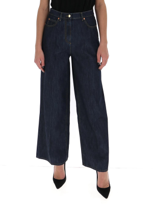 Valentino Vgold Wide-leg Jeans