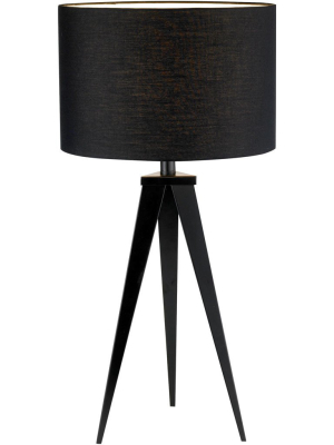 Dictation Table Lamp Black