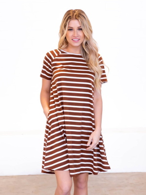 The Delilah Dress - Brown