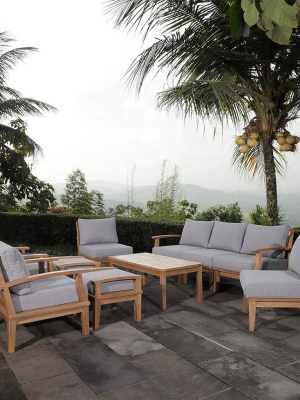 Emilia 10 Piece Outdoor Patio Teak Set