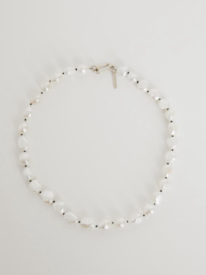 Simple Baroque Pearl Collar In  Freshwater Pearl