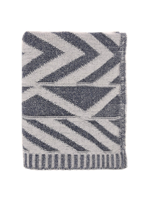 The Grey Aztec Throw