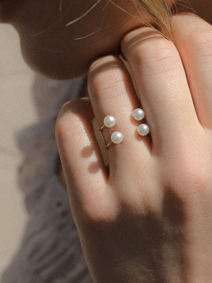Double Baby Pearl Ring