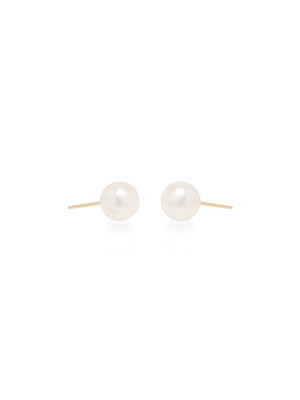 14k Large Pearl Studs