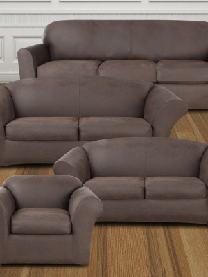 Ultimate Stretch Leather Slipcover Collection - Sure Fit