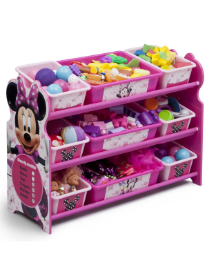 9 Bin Disney Minnie Mouse Plastic Toy Organizer - Delta Children