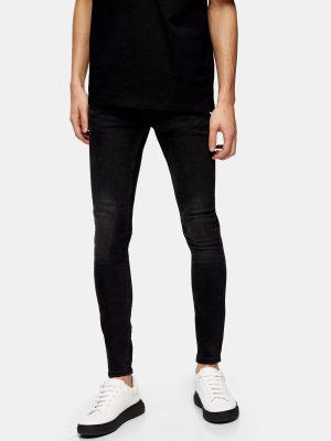 Considered Washed Black Spray On Skinny Jeans