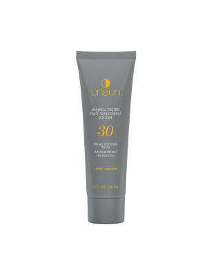 Unsun Mineral Tinted Face Sunscreen Spf 30