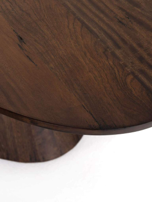 Bronx Oval Coffee Table, Tanner Brown