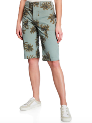 The Palms Printed Cotton Shorts