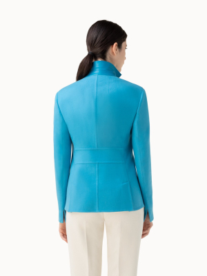 Cashmere Double Face Jacket With Lapel Collar