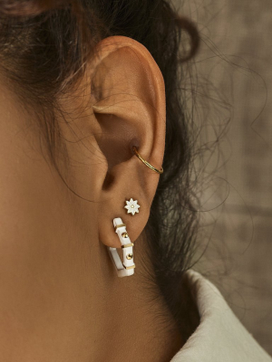 Essentielle Stud Earrings Daisy Gold Colour