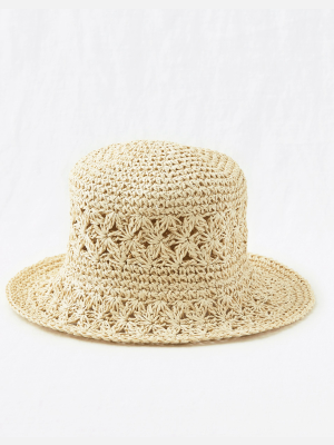 Aerie Crochet Bucket Hat