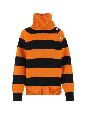 Burberry Turtleneck Striped Sweater