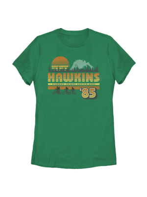 Women's Stranger Things Retro Hawkins Bikers T-shirt